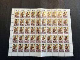 Österreich Briefmarken Tag der Briefm. Bogen 1967**(130)