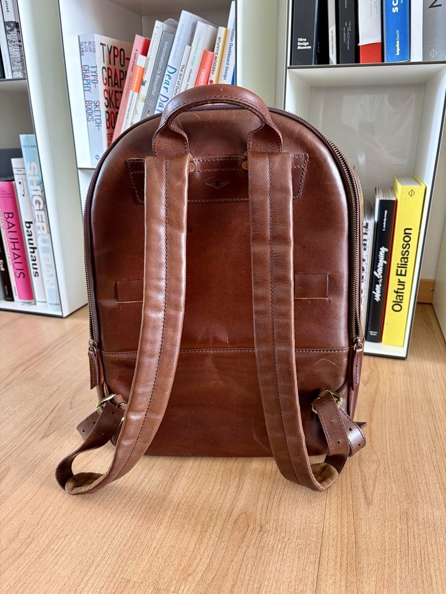 Zaini: Lederrucksack von Satchel & Page – Usato da Baden venduto da Solencel01 1