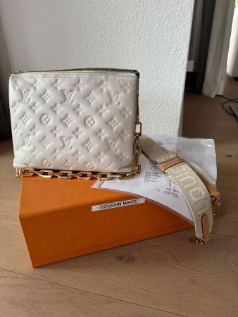 Louis Vuitton Coussin Bag PM, White, Top Zustand!