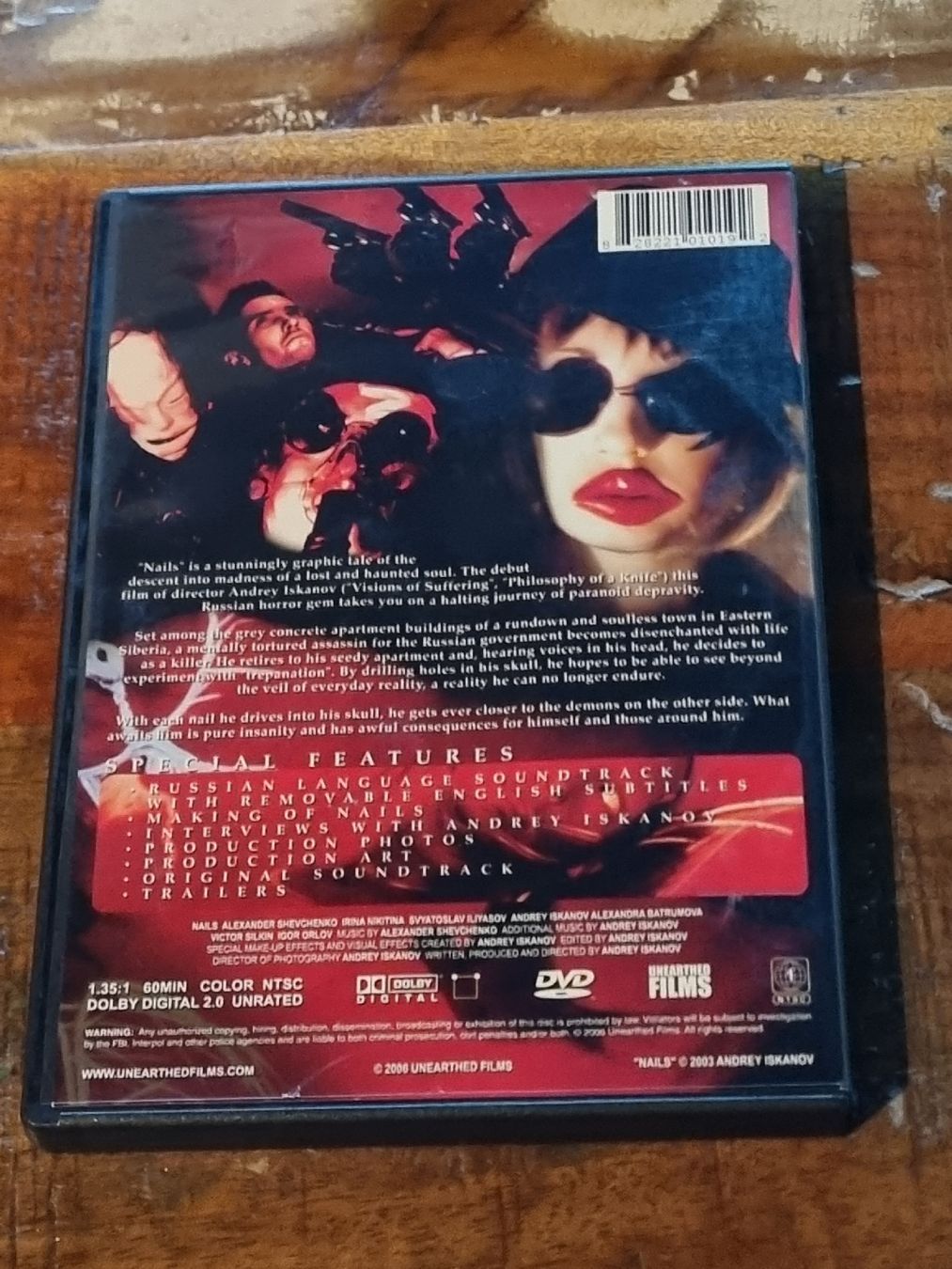 Tutti i DVDs: NAILS, DVD Horror Underground Iskanov, Code 1 Englisch – Usato da Winterthur venduto da Belzarek 1
