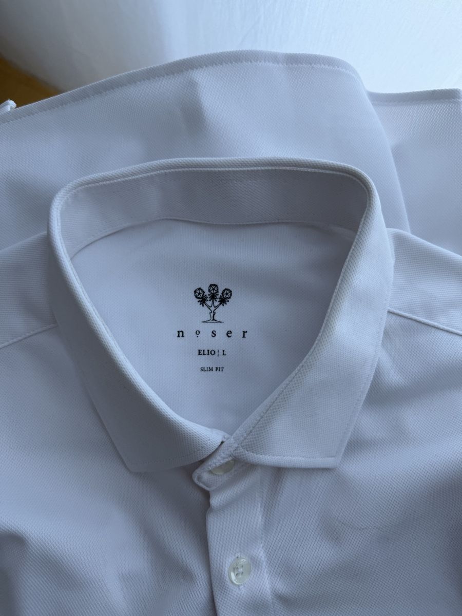 Camicie: Weisses Noser Langarm-Hemd, Grösse L, Slim Fit – Nuovo (secondo la descrizione) da Chur venduto da bargilimiu