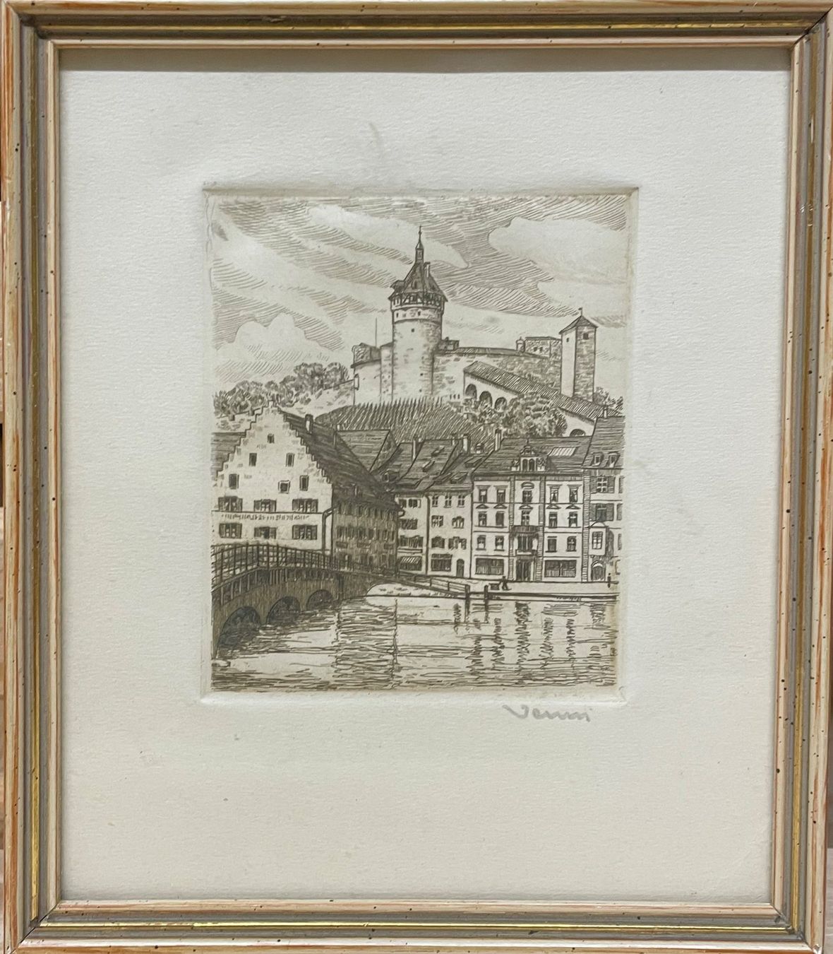 Incisioni: Munot Schaffhausen - Stich – Usato da Russikon venduto da Ziorudolfo