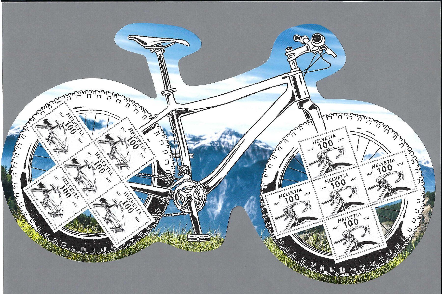 Tutti i francobolli: 2017,VELO, SPEZIALBOGEN **, SBK 100.- – Usato da Pura venduto da ulisse1957