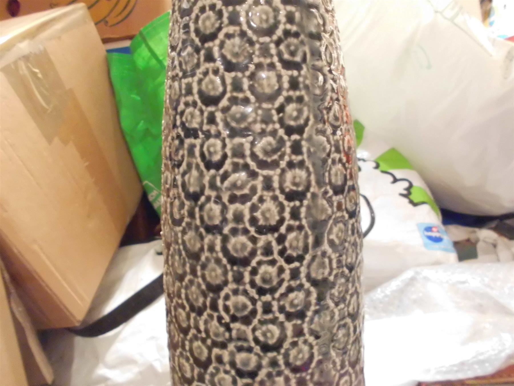 Vasi & Recipienti: Vase hoch, grau/weisses Muster – Usato da Zürich venduto da abraxas1291 1