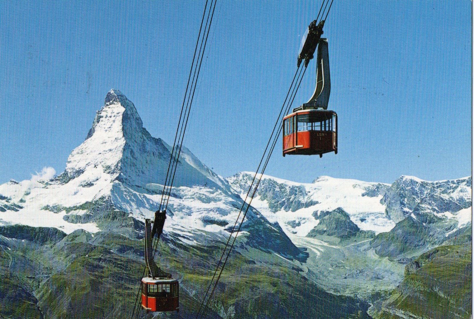 Cartes postales: Zermatt - Luftseilbahn Rothorn – D'occasion à Melano par pisonsdro