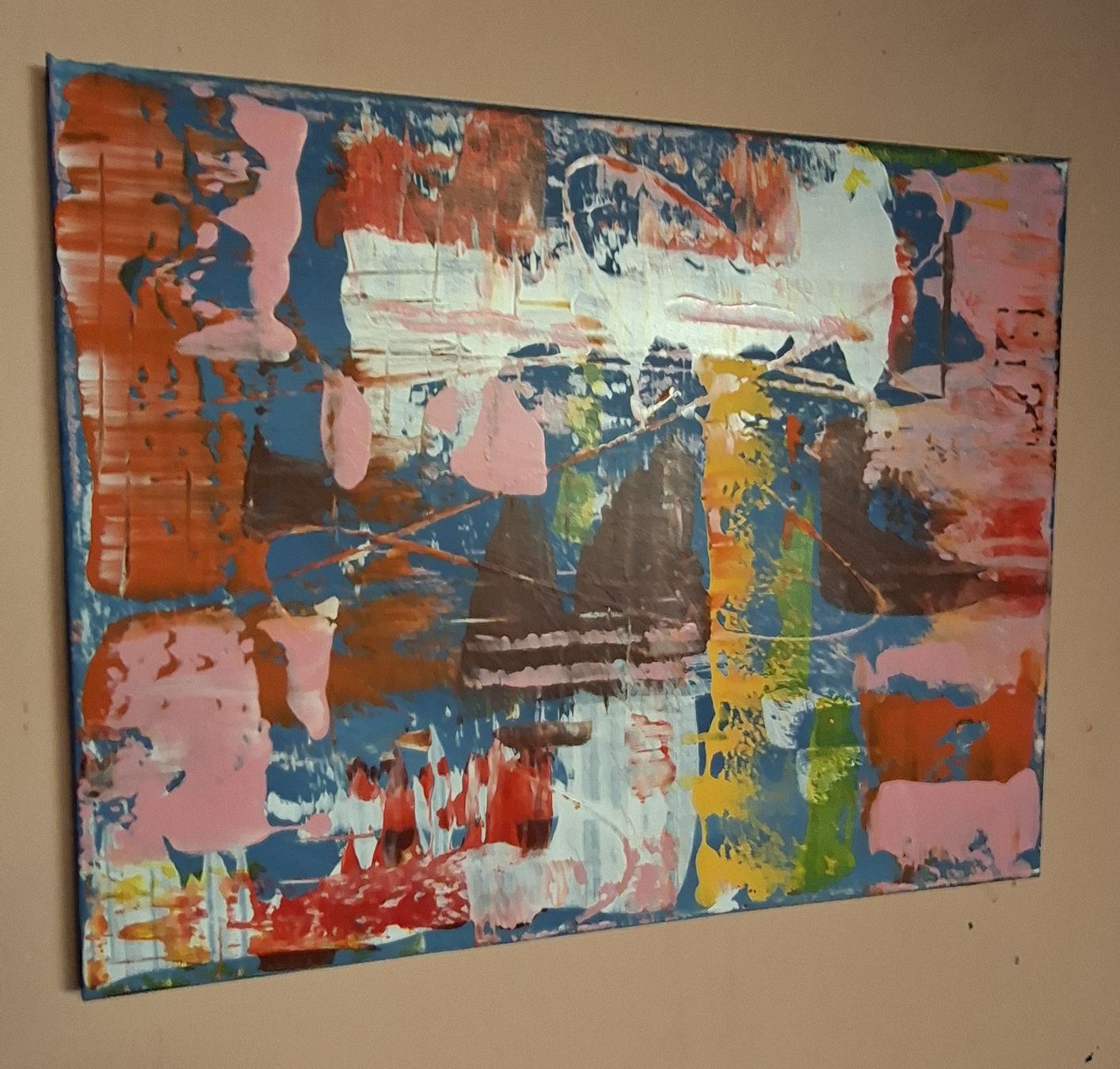 Dipinti: Gemälde Abstrakt handmade 40×50 – Nuovo (secondo la descrizione) da Riehen venduto da Steinbock1970 2