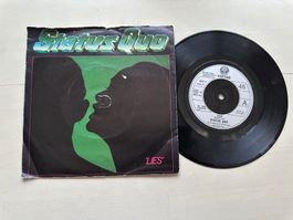 STATUS QUO tolle Single Lies Kult Top Rock 80's UK differnt