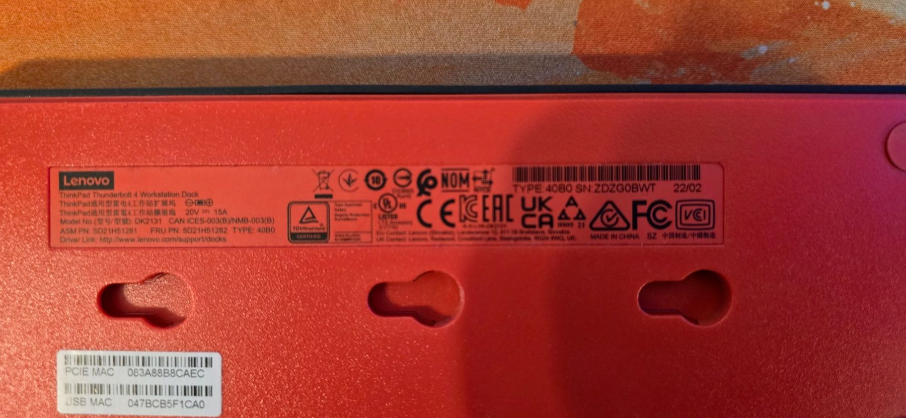 Lenovo Docking station: Lenovo ThinkPad Thunderbolt 4 Workstation Dock – Nuovo (secondo la descrizione) da Unterlunkhofen venduto da Lomega18 2