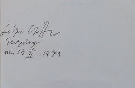 Geza von Cziffra (1900-1989) Regisseur - Autogramm
