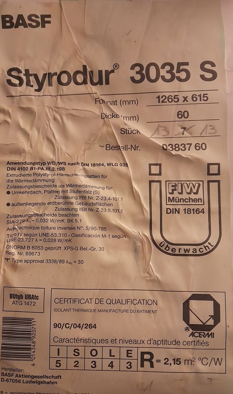 Piatti di portata: BASF Styrodur 3035 S Dämmplatten 13 Stück – Nuovo (secondo la descrizione) da Villmergen venduto da BRUMA57 1