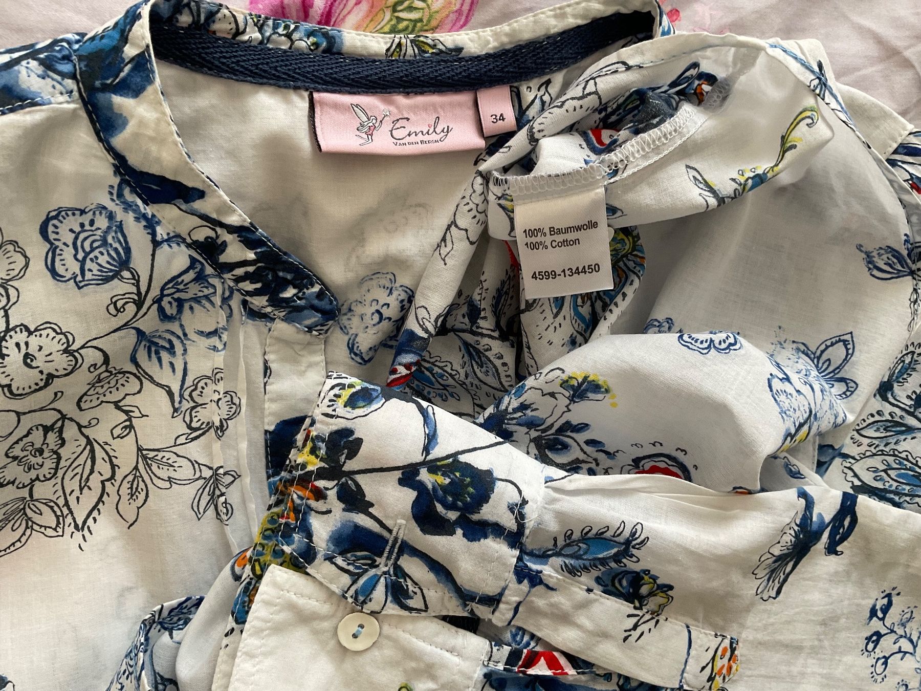 Emily van den Bergh Camicette: Emily van den Bergh Bluse Gr 34 feine Baumwolle – Usato da Urdorf venduto da alda02 8