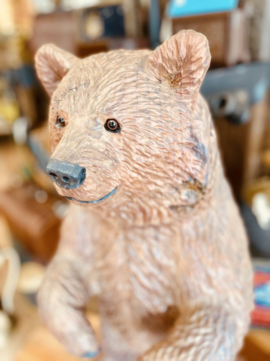 Skulpturen & Statuen: Holzfigur Bär handgeschnitzt 72cms – Gebraucht aus Merligen von aebi57 2