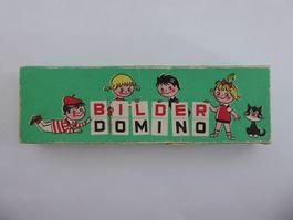 Nostalgie Bilder Domino aus Holz, 28 Holzplättchen, VEB