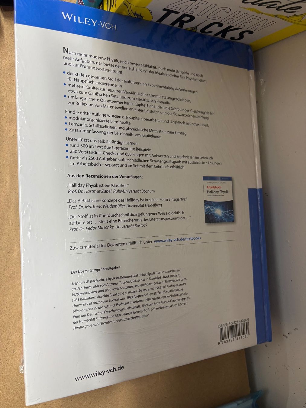 Bücher: David Halliday, Robert Resnick und Jearl Walker Halliday Phy – Neu und originalverpackt aus Schönenberg ZH von JaluTa 1