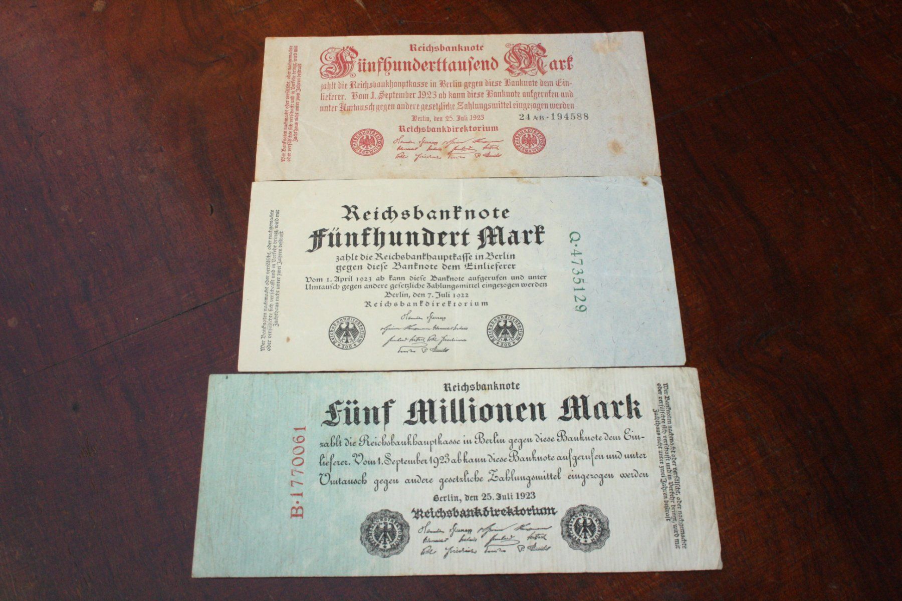 Banconote: Allemangne  Mark Berlin 1923 – Usato da Cormondrèche venduto da Hermes.monnaies