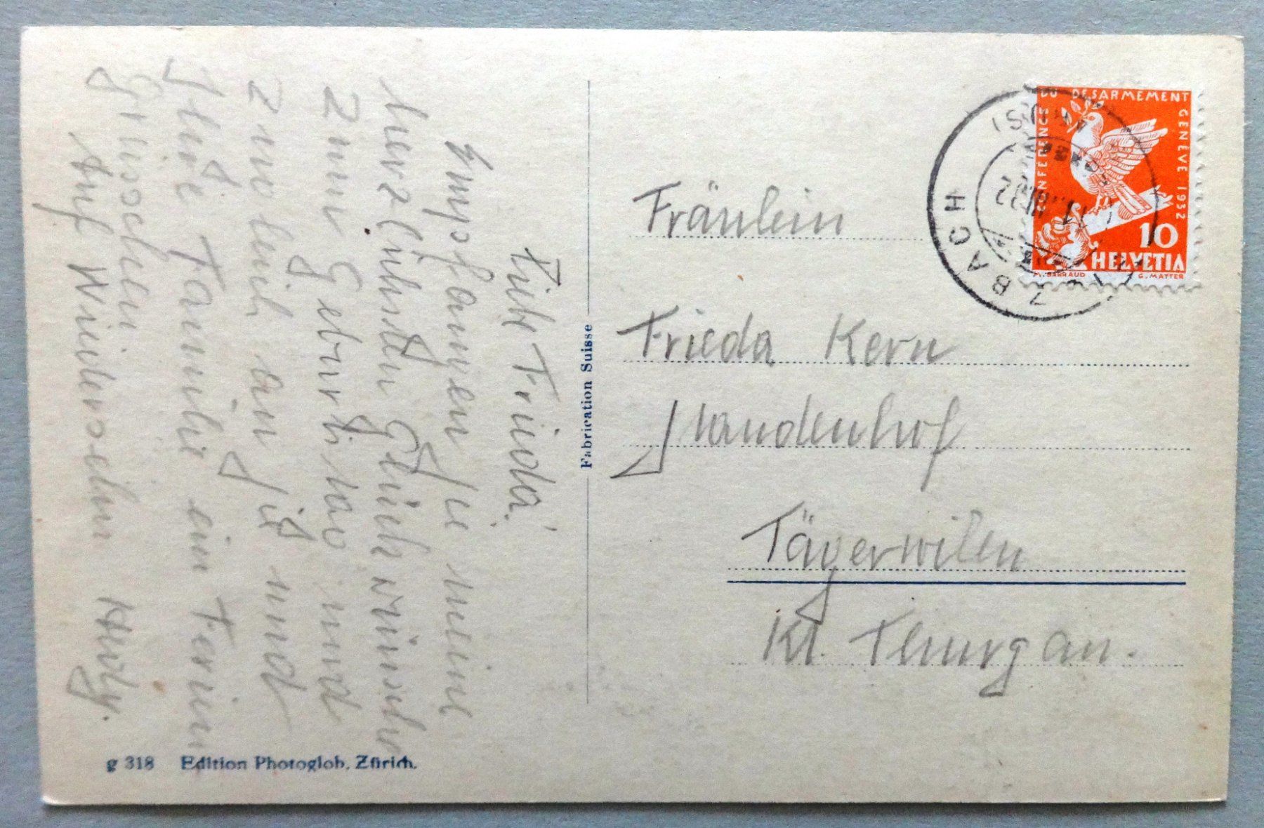 Cartes postales: Obstalden u. Filzbach ob dem Walensee – D'occasion à Fétigny par Billy2miny 1
