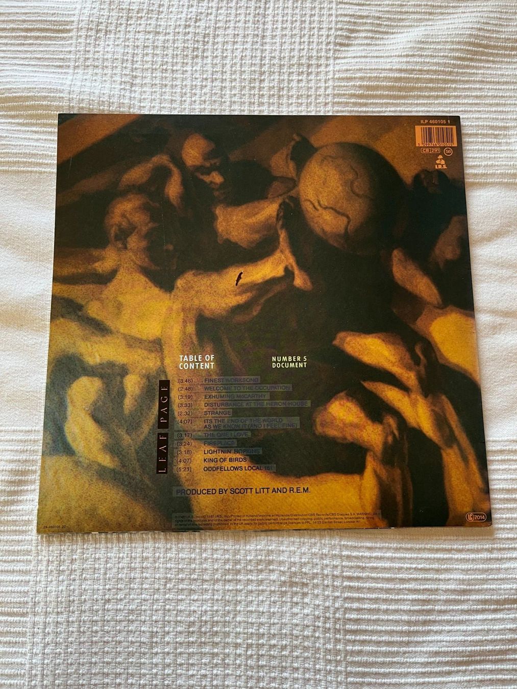 Schallplatten: R.E.M. – Document Vinyl LP 1st Press 1987 – Gebraucht aus Effretikon von ChrisLamberger 1