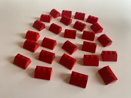 LEGO - 26 - ROTE - DACHSTEINE - 3 X 2