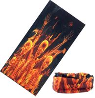 Bandana snood - Fire skull