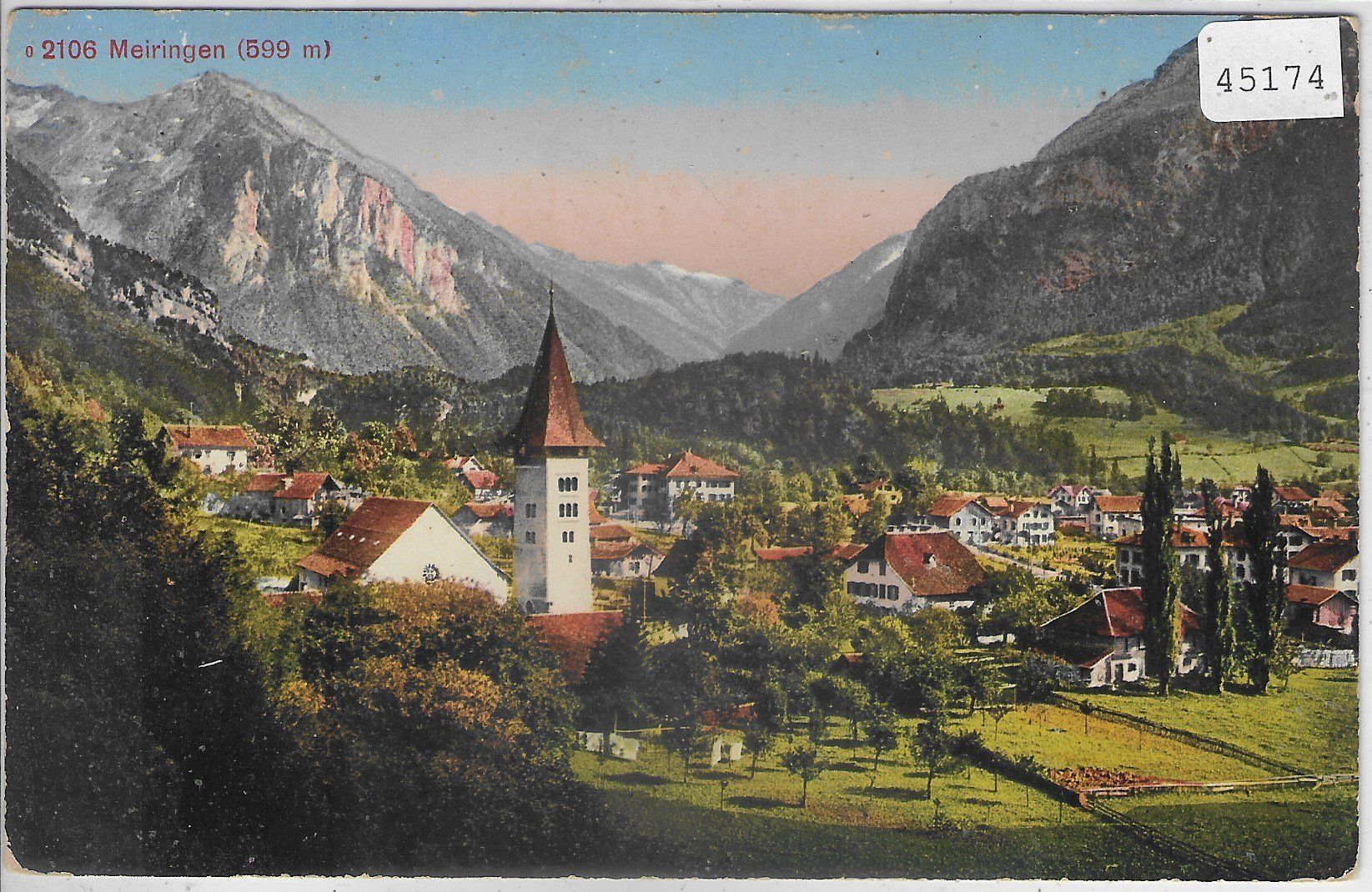 Cartoline postali: Meiringen - Generalansicht – Usato da Ettingen venduto da Kartenplanet