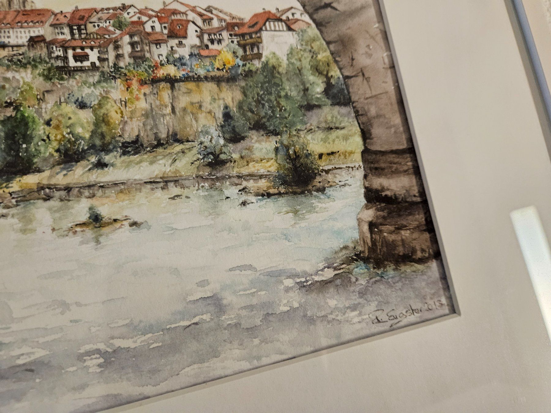 Dipinti: Aquarelle de Fribourg – Usato da Villars-sur-Glane venduto da Bolinot 2