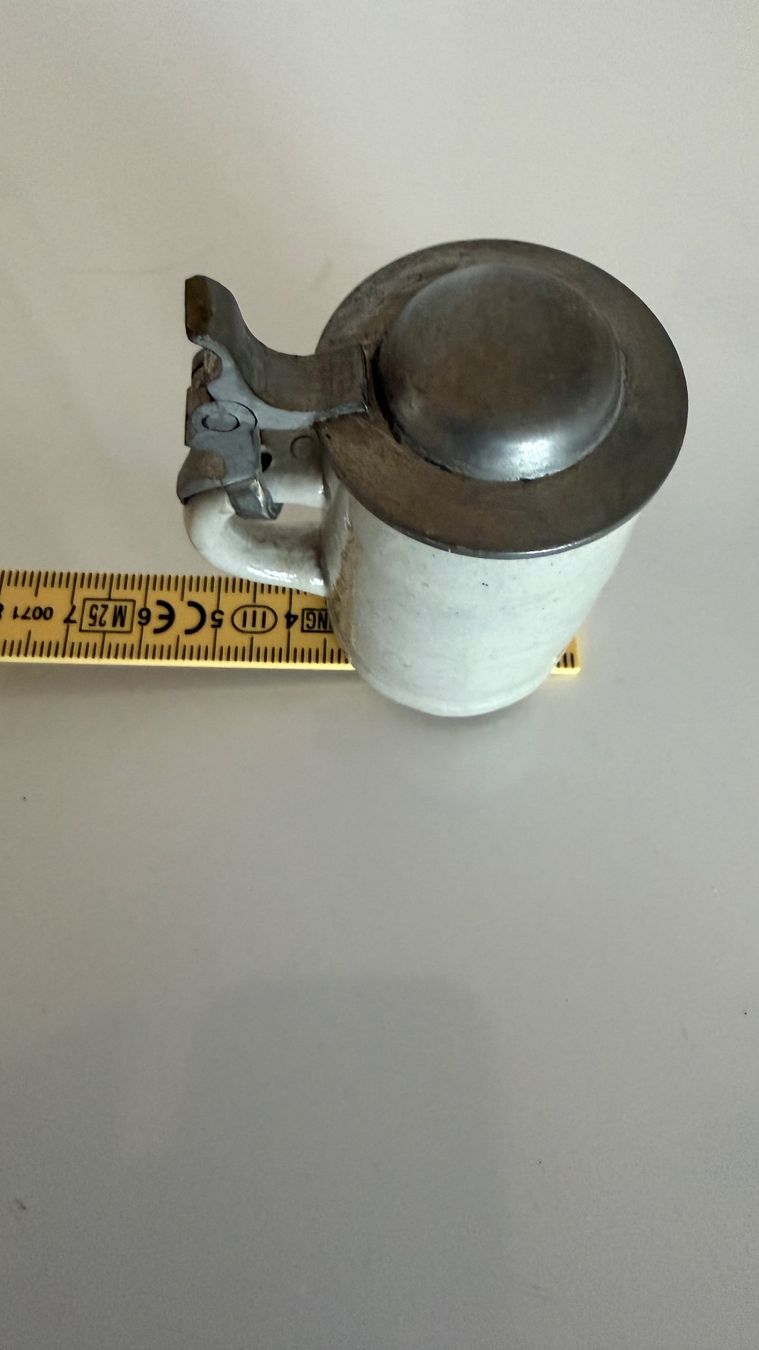Bicchieri: Mini Bierkrug, Stamperl, mini Hüppen, Zinndeckel, 2 cl – Usato da Egg b. Zürich venduto da Mogli93 4