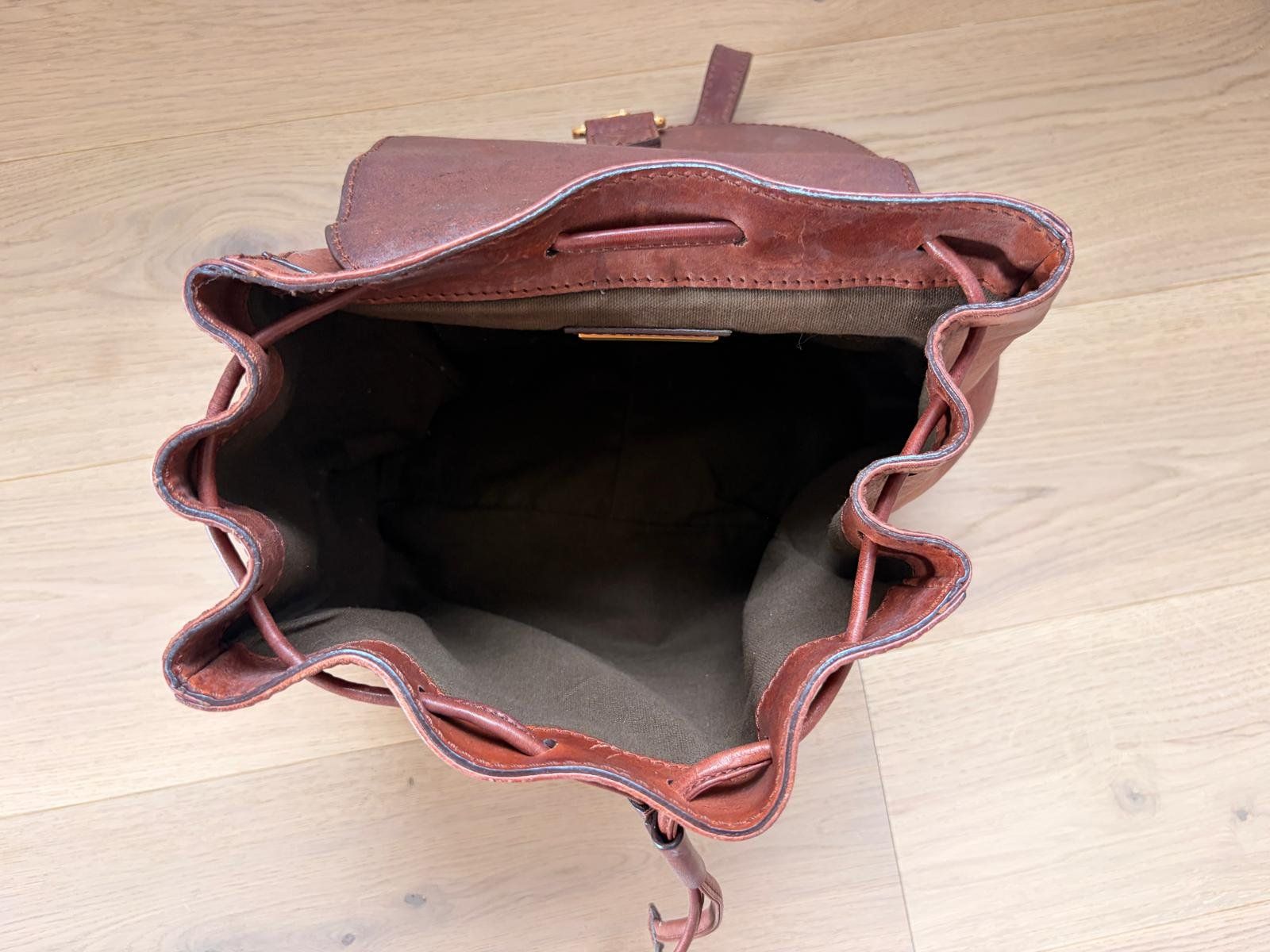 The Bridge Zaini: Original Vitage Leder Tagesrucksack "The Bridge" – Usato da Ottenbach venduto da Christiant 2