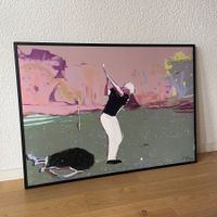 Golf Kunst Bild Modern Art - Swing - Bag - Expressionismus