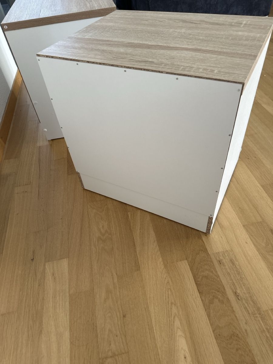 Nachttische: Nachttische weiss/Holzoptik 2er Set – Neu (gemäss Beschreibung) aus Obergösgen von val_hfj8 2