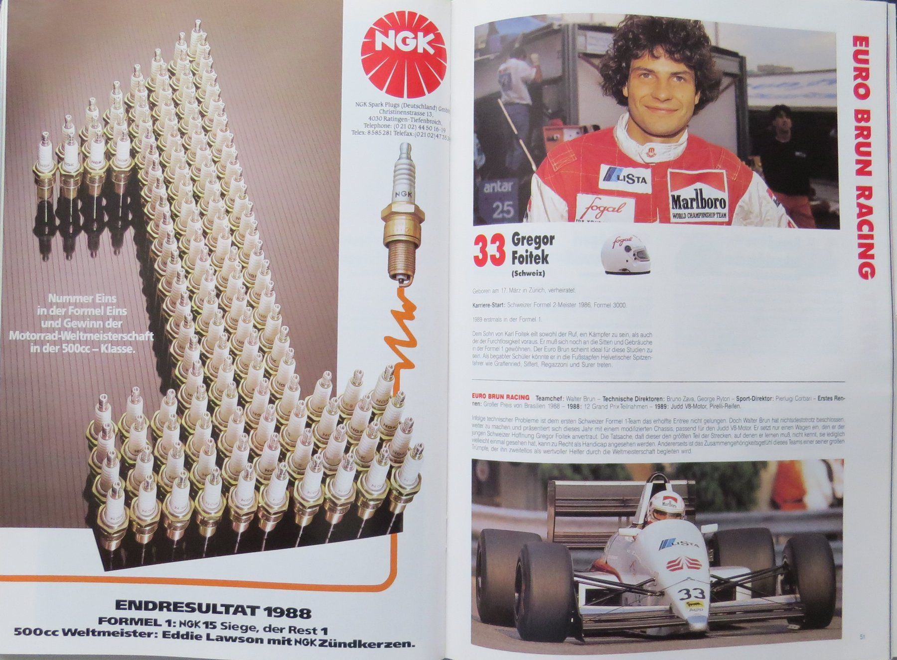 Documenti: Programm Formel 1 in Hockenheim von 1989 – Usato da Ettingen venduto da campione_1 2