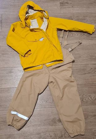 Matschhose und -jacke Gr. 122/128 (gefüttert)