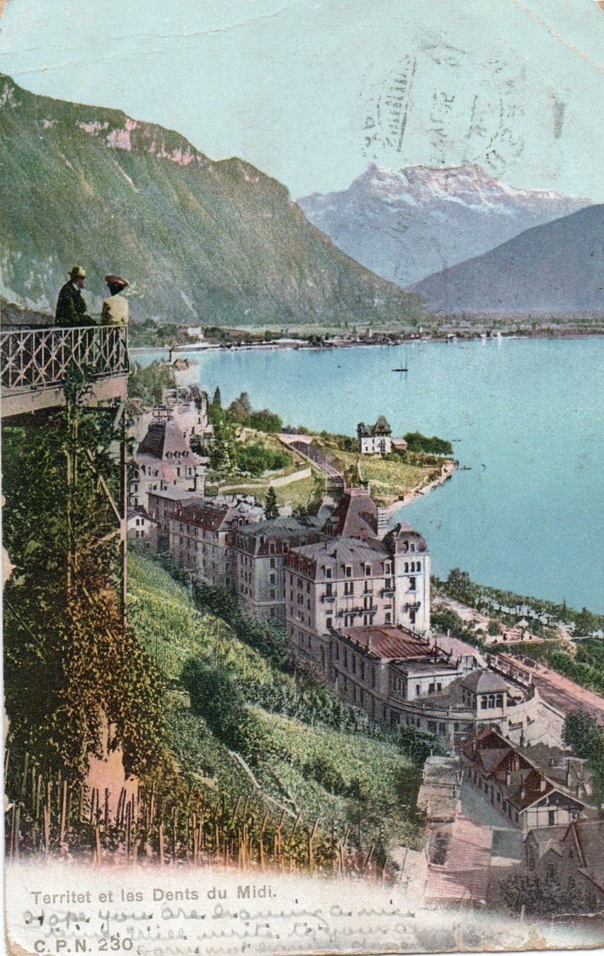 Cartoline postali: Territet et les Dents du Midi – Usato da Melano venduto da pisonsdro
