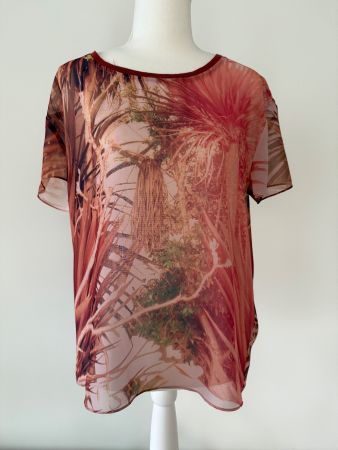 Sommerliches Shirt "Maison Scotch" neuwertig Gr. S
