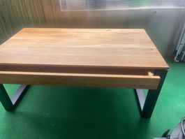 Clubtisch Holz Metall 110/60/46