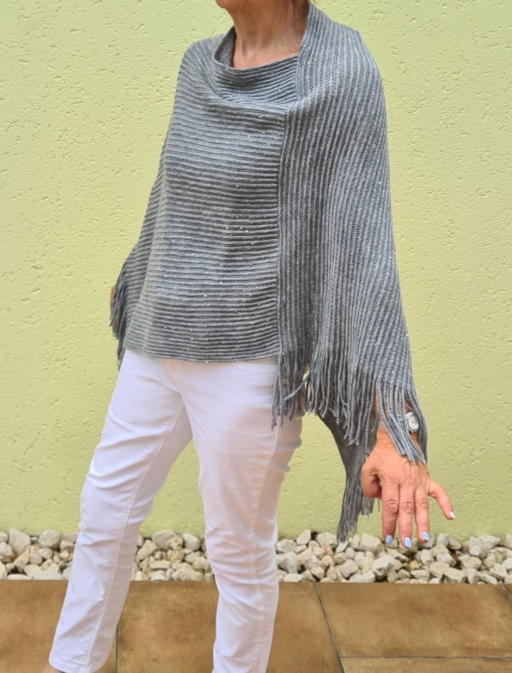 Altro in Moda donna: Damen Cape mit Fransen – Nuovo (secondo la descrizione) da Contra venduto da Lylou0 2