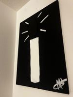 Kerze Gothic acryl  leinwand