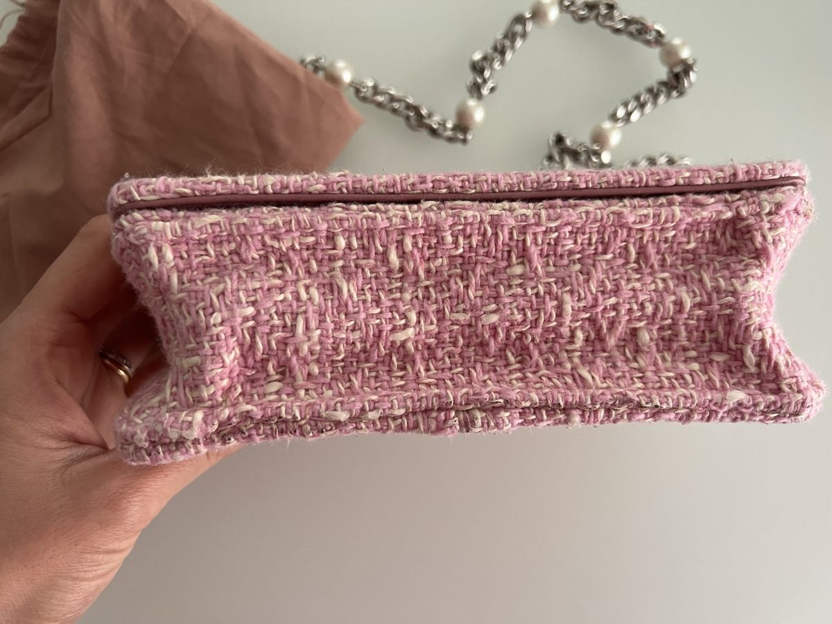 Miu Miu Borse da donna: Miu Miu Handtasche Rosa Tweed mit Perlen – Usato da Jona venduto da Ancci 2