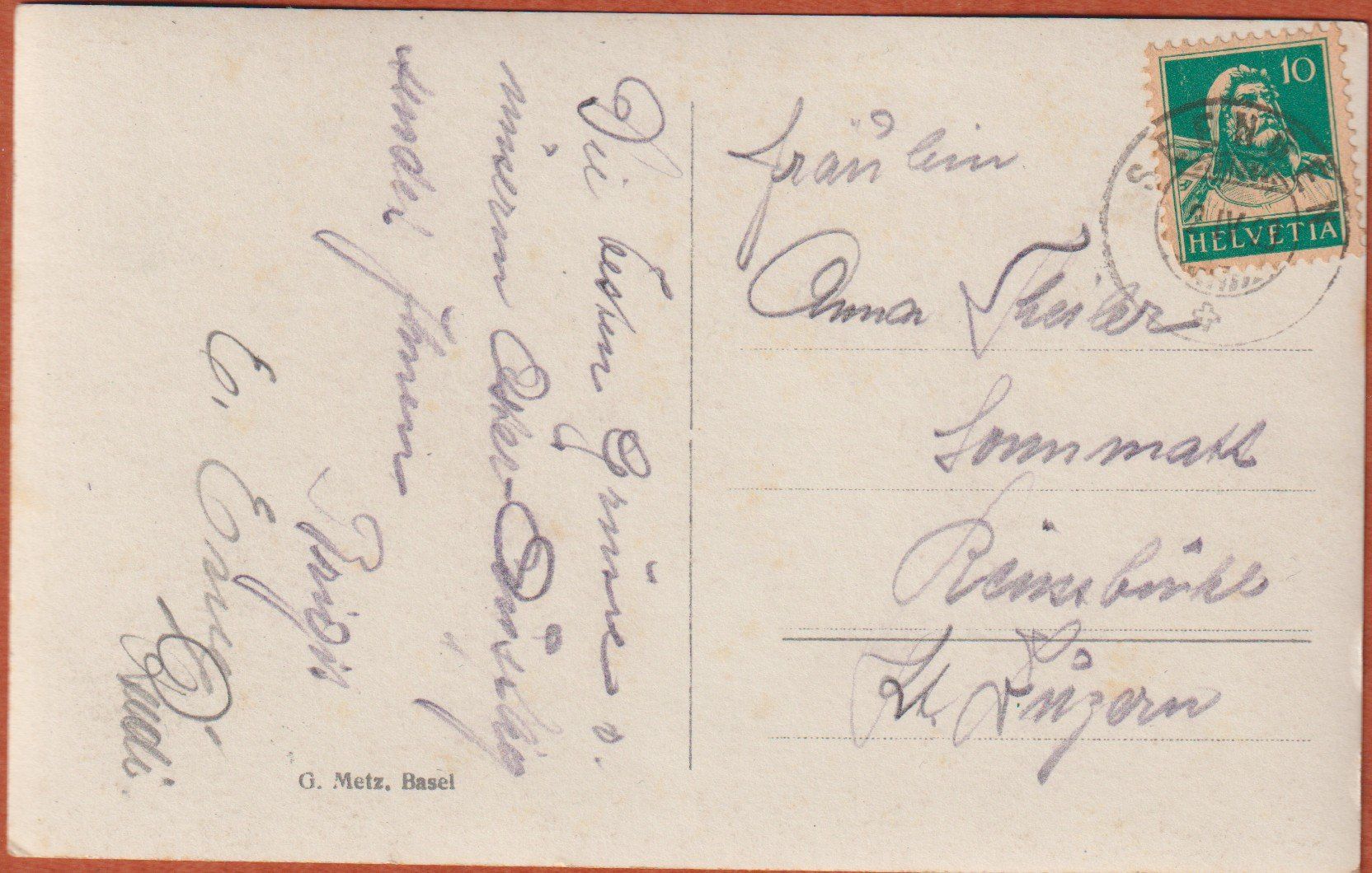 Cartoline postali: Seengen  AG   :   alte Ansichtskarte von 1929 – Usato da Vitznau venduto da Ropaku 1