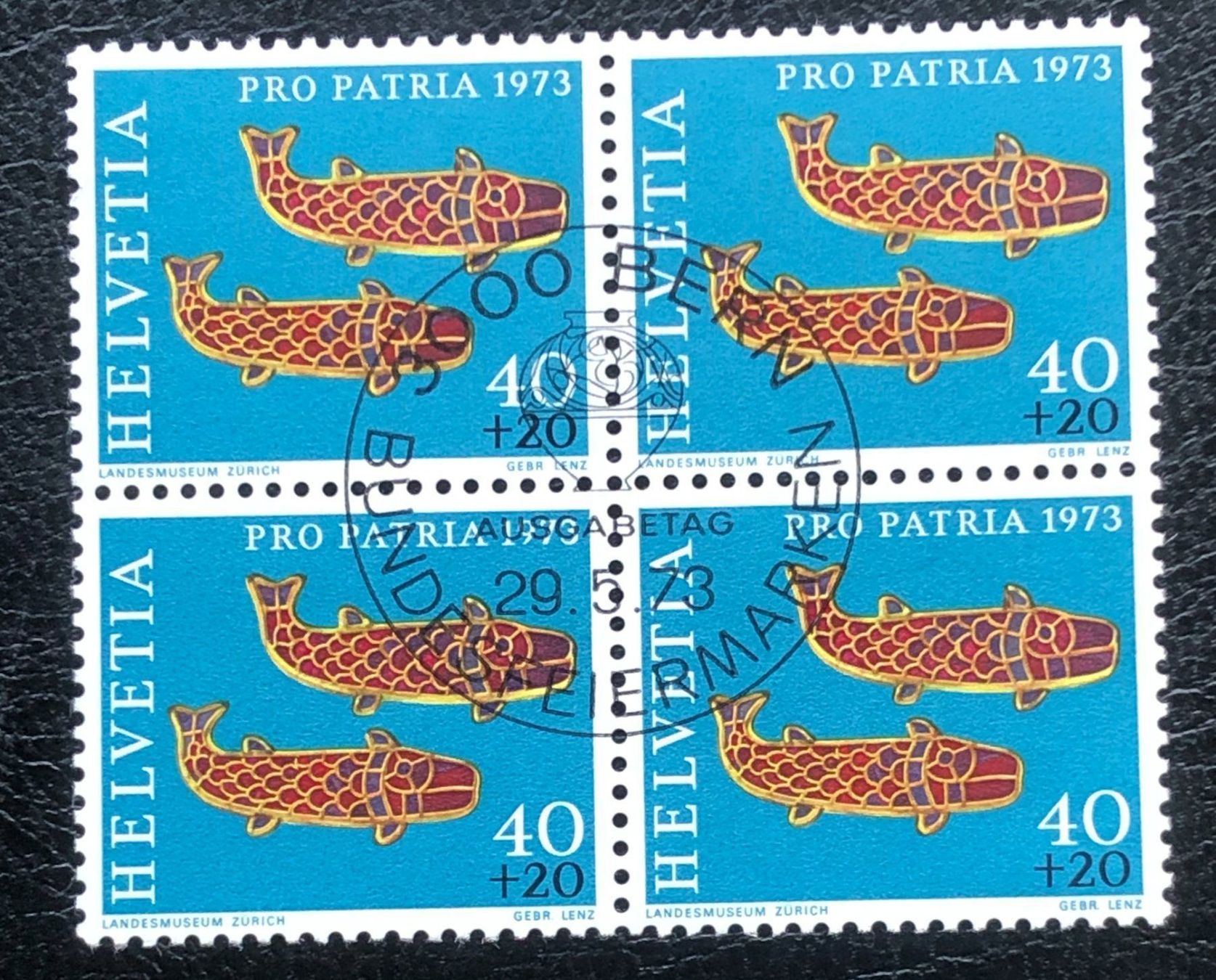 Tous les timbres: 4 er Block Nr.B 160 mit Stempel Bern – D'occasion à Aarau par Billa007