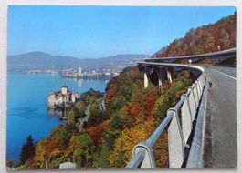 Montreux-Chillon, Depuis l'autoroute du Léman