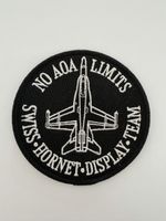 Swiss Hornet display patches in black and white versions 