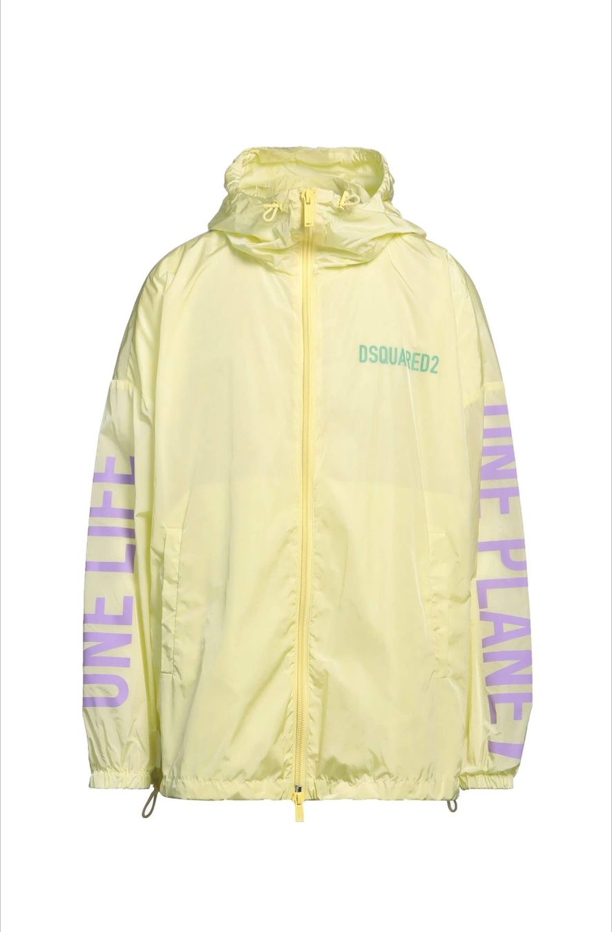 Dsquared2 Vestes: DSQUARED2 Windbreaker Jacket Light Yellow M-XL Oversized – Neuf avec emballage d'origine à Zürich par FashionSales