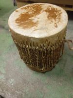 Trommel afrikanisch handgefertigt Naturmaterialien ethnis...