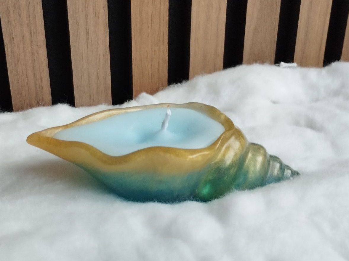 Tutte le decorazioni: Muschelkerze – Nuovo e nell'imballaggio originale da Reinach BL venduto da Nike231