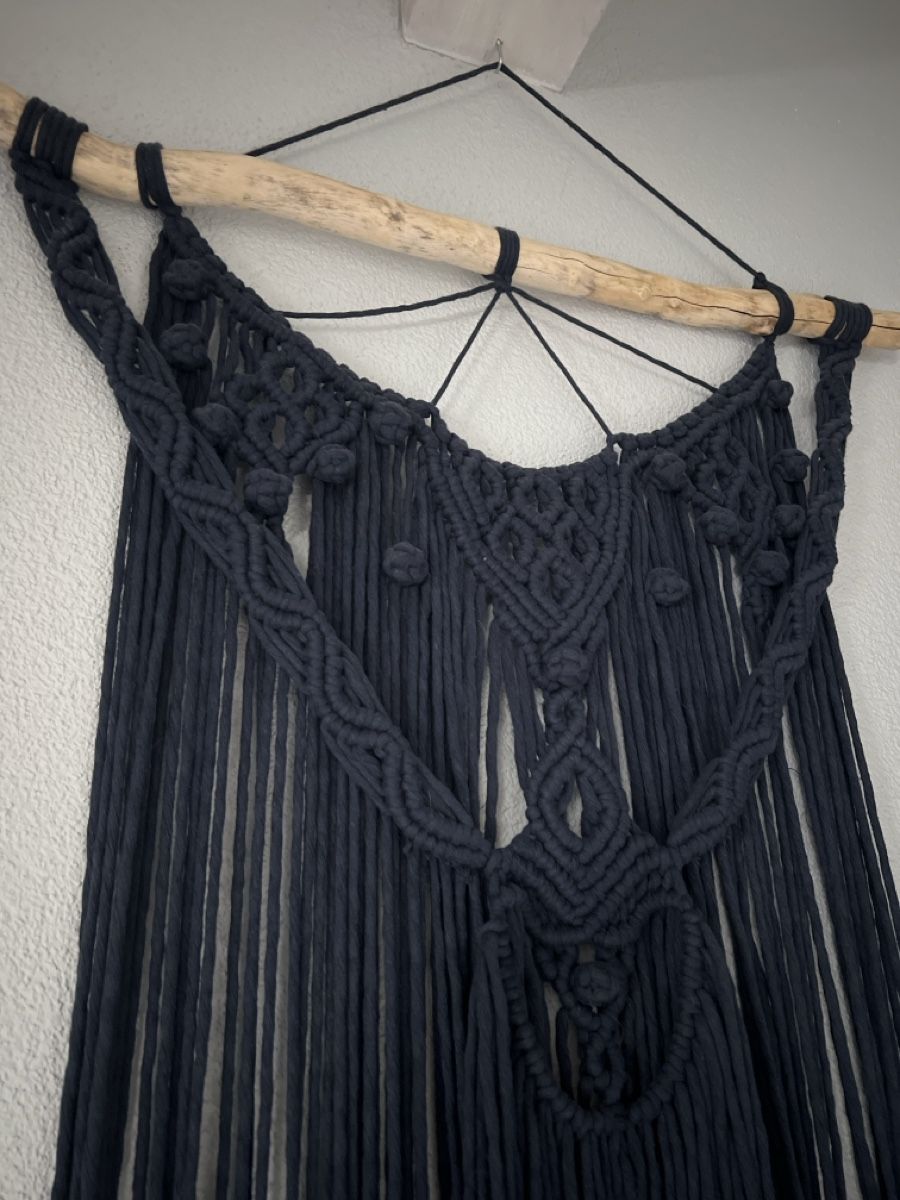 Tutte le decorazioni: Dark blue Macrame Wall Hanging – Usato da Gebenstorf venduto da D0minika 1