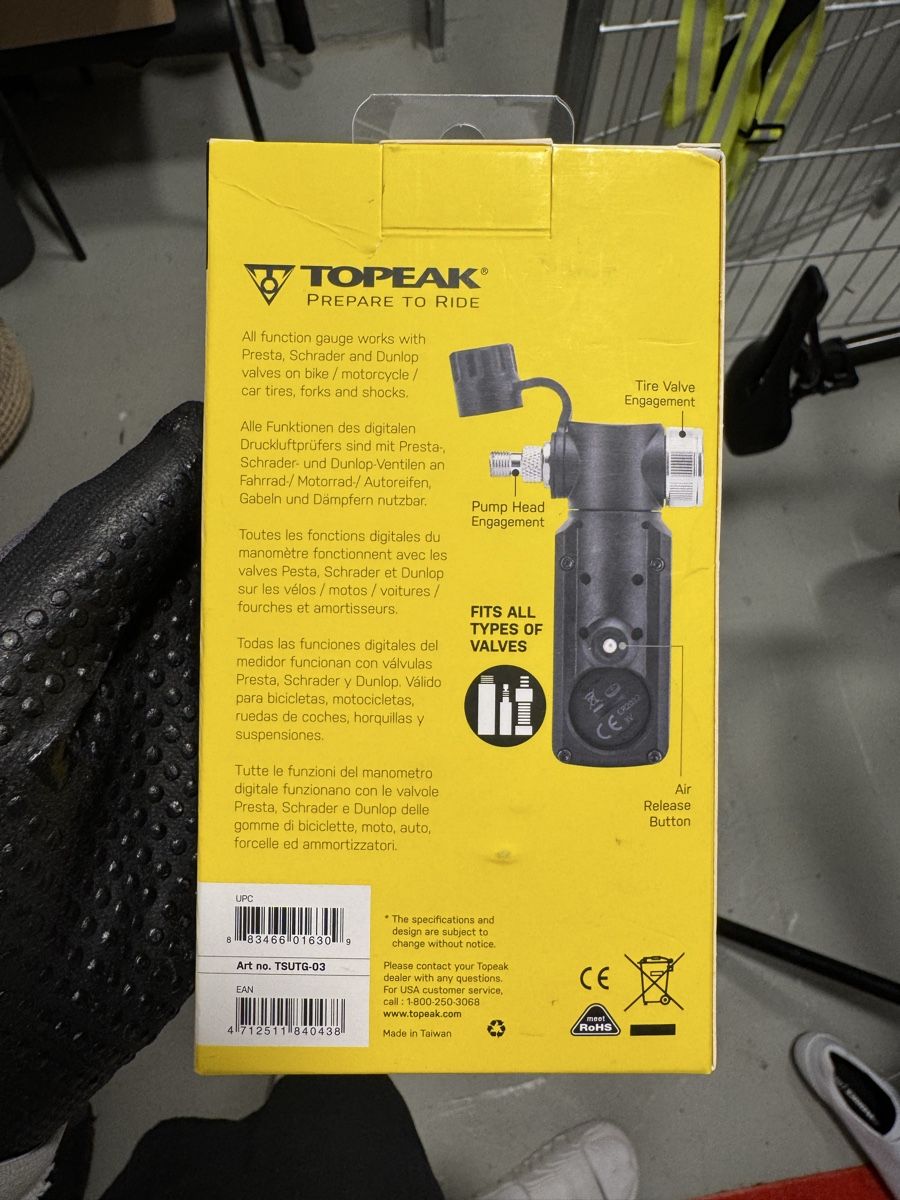 Topeak Misurare: Topeak Shuttle Pressure Gauge – Nuovo e nell'imballaggio originale da Zürich venduto da mli_wln5 1