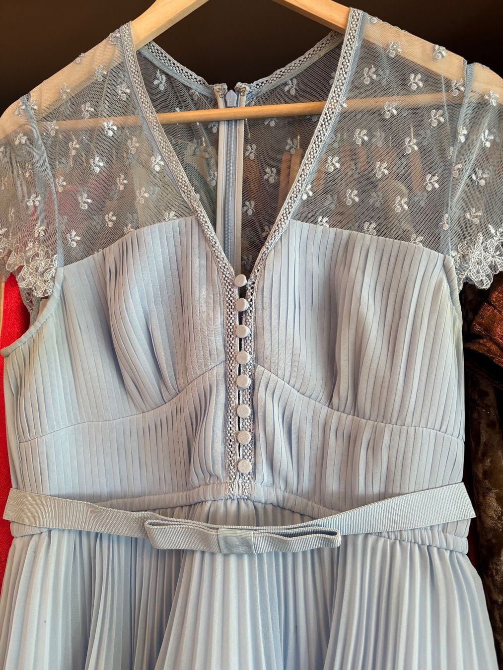 Vestiti: Sommerliches, hellblaues Kleid mit Spitze, Grösse 38 – Usato da Gutenswil venduto da mse_hbj5 2