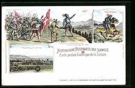 Litho Murten, Gesamtansicht, Karl der K