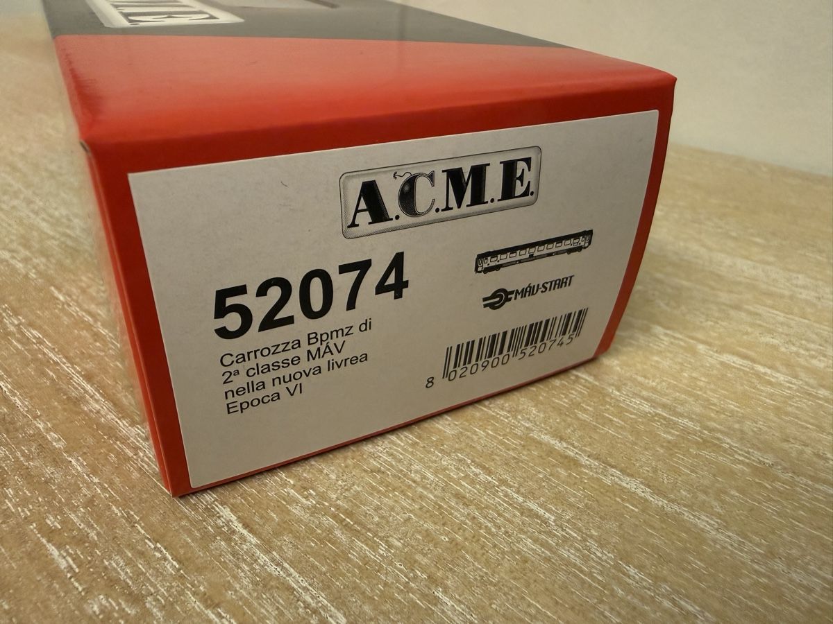 ACME Modellini di ferrovie: ACME 52074 MAV Bpmz FABRIKNEU – Nuovo e nell'imballaggio originale da Zürich venduto da Volanbusz 1