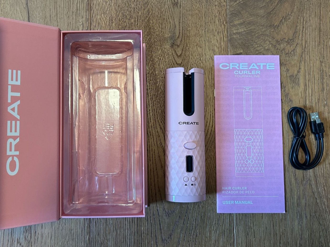 Lockenstäbe & Haarglätter: Lockenstab USB, von Create, rosa – Neu (gemäss Beschreibung) aus Stettlen von Bluedogs75 3